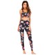 Women Color Print Yoga Set